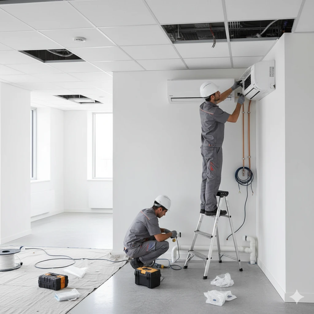 Air-con installation and interior renovation